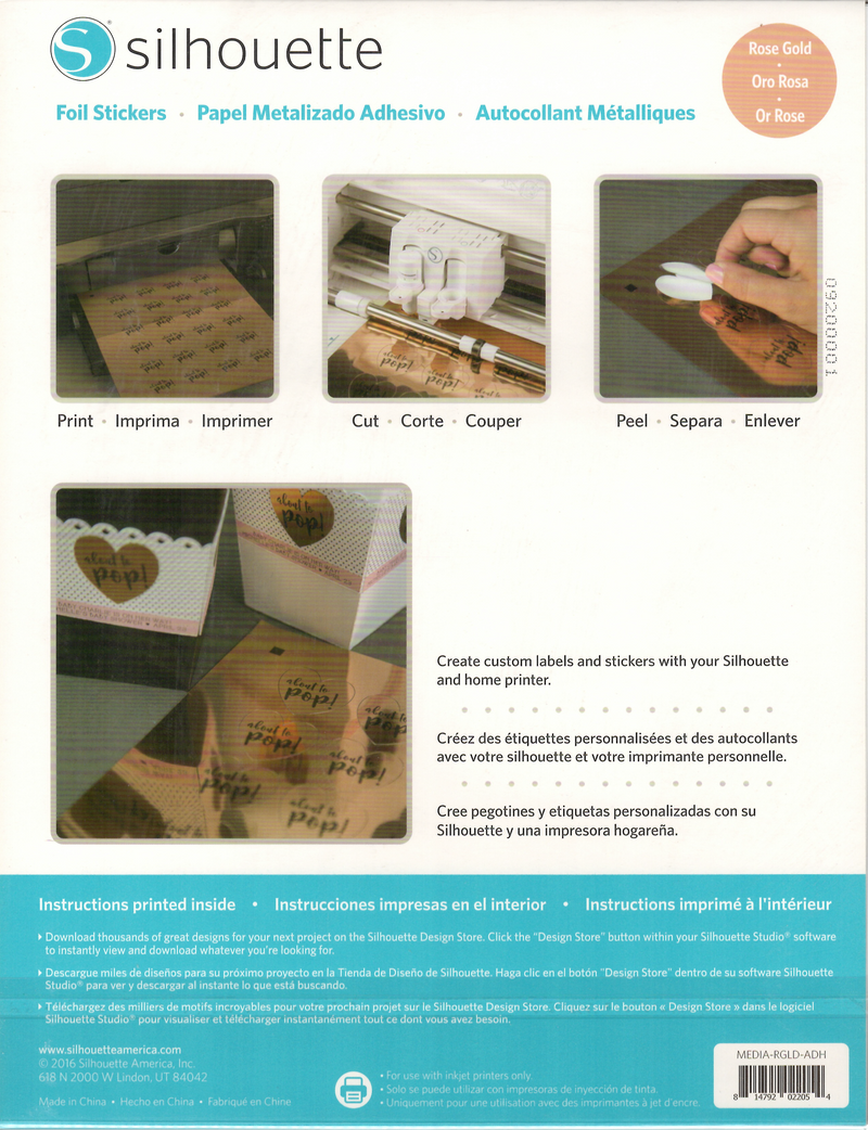 Sticker Sheets - Rose Gold Foil